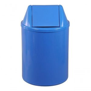 Lixeira Plástica Com Tampa Vai-vem 12 Litros Cor:azul