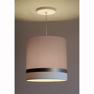 Pendente 15w Faixa Dupla 5772 Tom Luz Iluminação Cáqui-bronze-branco
