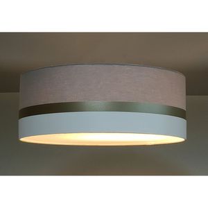 Luminária Faixa Dupla Tom Luz Iluminação Cinza-bronze-branco