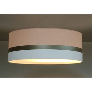 Luminária De Teto Plafon Faixa Dupla De Sobrepor Tom Luz Iluminação Cáqui-bronze-branco
