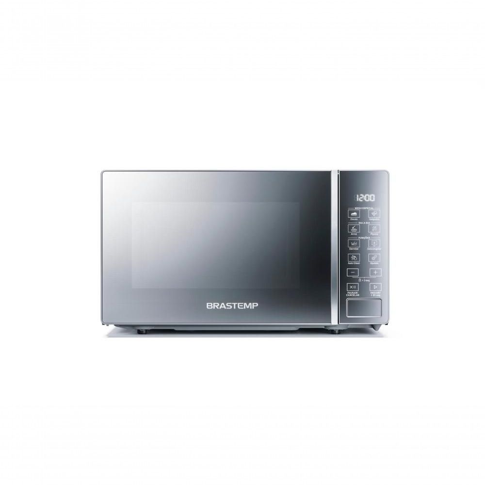 Micro-ondas Brastemp 20 Litros Com Funções Pré-preparo Inox Espelhado Bms20ar - 220v