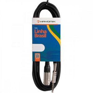 Cabo Extensor P10(f) X P10(m) Estéreo 1mt Linha Brasil Hayonik