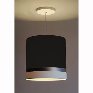 Pendente 15w Faixa Dupla 5774 Tom Luz Iluminação Preto-bronze-branco
