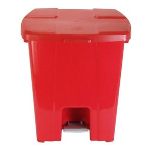 Cesto Quadrado Lixeira De 30 Litros Da Jsn Vermelho