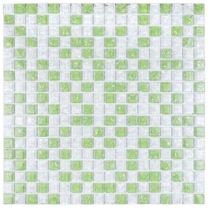 Pastilha De Vidro Galiano 30x30cm Verde-branco