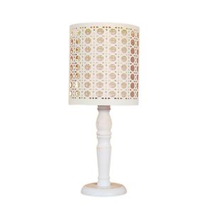 Abajur Cúpula Com Recorte Tom Luz Iluminação Cru-branco