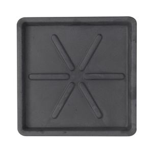 Base Quadrada 25 X 3 Cm Cor 18 - Antique Preto