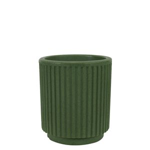 Vaso Sp27 Cilindro 20 X 23 Cm Cor 53 - Oliva Artstone