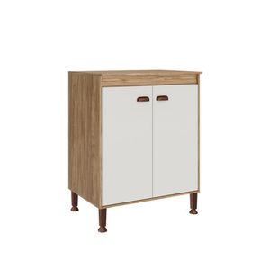 Balcão 2 Portas 70 Cm Torino Mel / Off White