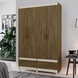 Roupeiro Com 2 Portas Kanazawa Freijó Pérola