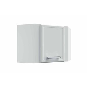 Armário Aéreo Cozinha Modulado Canto Oblíquo Gourmet 7013 C- 1 Porta Branco - Bertolini