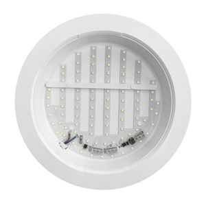 6 Painéis Placa De Led Taschibra 24w Lys Redondo Sobrepor 4000k Luz Neutra