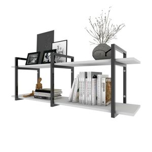 Prateleira Industrial Moveis Escritorio Quarto Estante Infantil Planta Branco Organizador Brinquedos