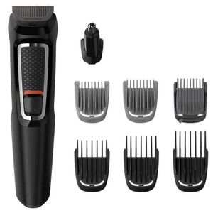 Aparador De Pêlos Philips Multgroom Series 3000 Mg3731/15 8 Em 1 Sem Fio Preto Bivolt