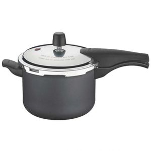 Panela De Pressão 4,5 L Tramontina Vancouver Com Fechamento Externo Revestimento Antiaderente Starflon T1 E Tampa Polida Grafite