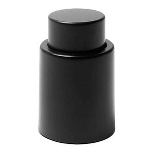 Tampa De Pressão Para Garrafa De Vinho Brinox 2425/105 Em Acrílico Preto