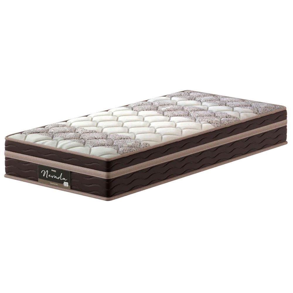 Colchão Solteiro Probel Nevada Com Euro Pillow E Molas Ensacadas 26x88x188 Cm Bege Com Marrom é boa?