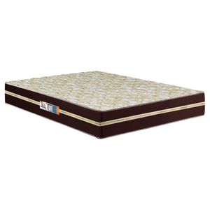 Colchão Casal Millenium Espuma D33 19X138X188 Cm Hellen Marrom Com Bege