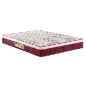 Colchão Casal Hellen Strong One Face Espuma D45 Vermelho E Branco