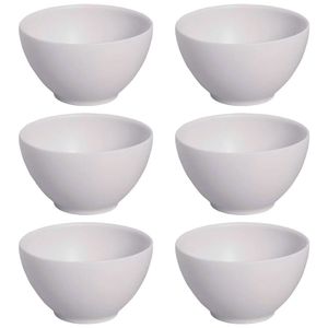 Conjunto De Bowls Porto Brasil Coup Vit Em Stoneware 540ml - 6 Peças Cinza
