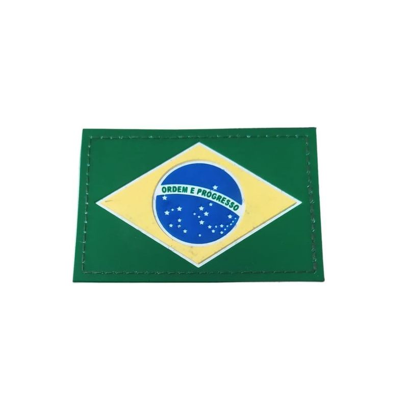 Patch Emborrachado Da Bandeira Do Brasil Mira - WebContinental