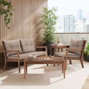 Sofá 2 Lugares Riade Acquablock Stain Castanho/fendi