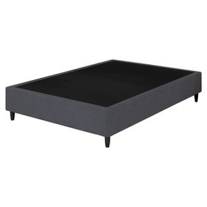 Base Box Queen Reforçada Desmontável Itália 37x158x198cm Cinza