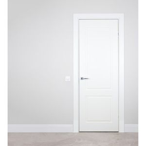 Kit Batente Com Guarnição Revestido Regulável De 7,5cm A 12,5cm Casablanca Branco