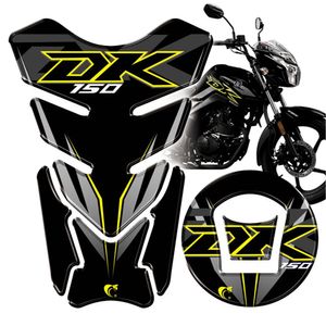 Protetor De Tanque Adesivo Moto Haojue Dk 150 Preto Cor Preto