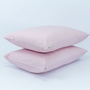 Fronha De Travesseiro Basic Rosa Claro