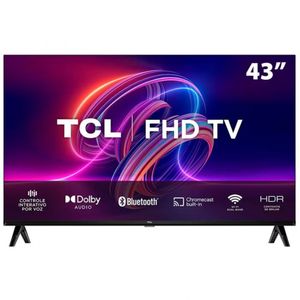 Smart Tv Led 43 Polegadas S5400a Com Android Tv Wi-fi Bluetooth Tcl Preto Bivolt