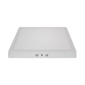 Painel Led Sobrepor 24w 3000k Quadrado Branco - 24w