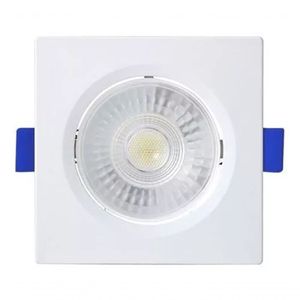 Spot Led Embutir Quadrado 6w 3000k Branco Blumenau Branco - Bivolt