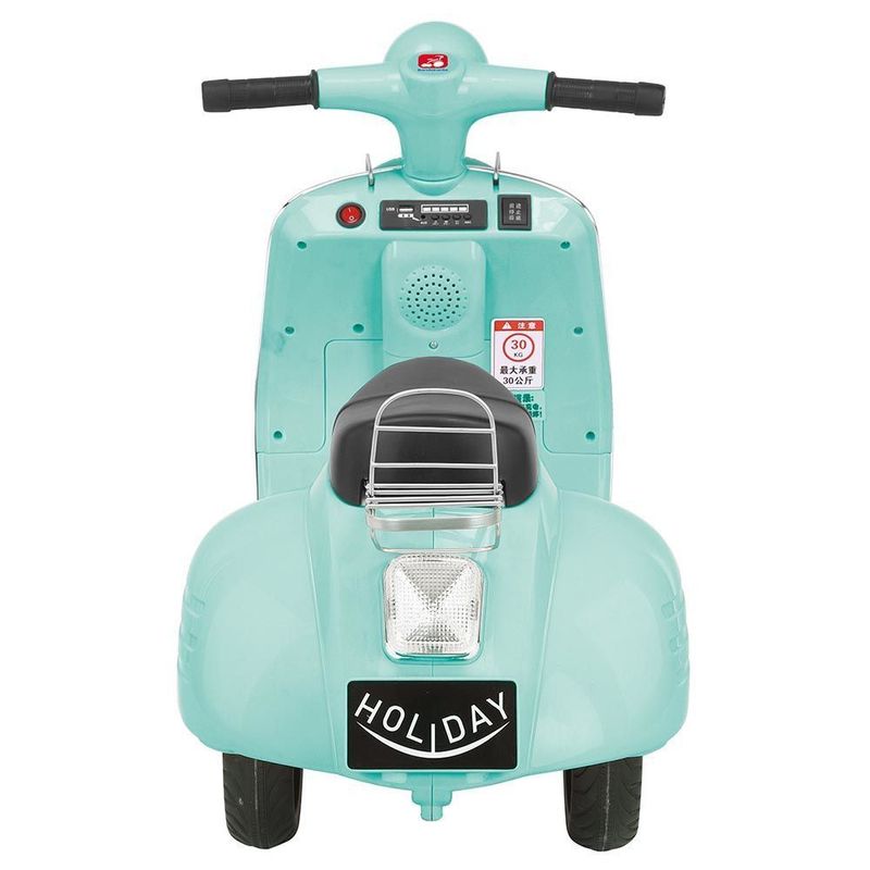 Mini Moto Elétrica Infantil 6V Lambreta Bandeirante 2904 Turquesa