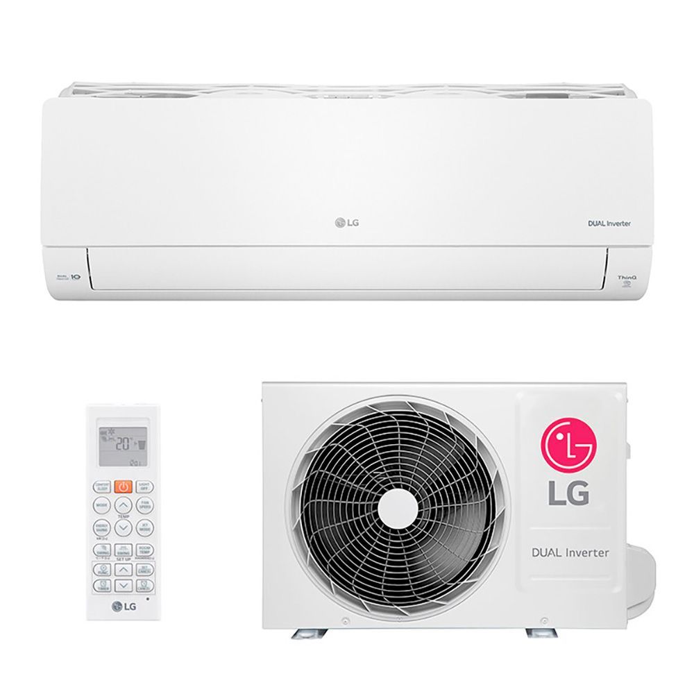 Ar Condicionado Split Hw Inverter Lg Dual Voice + Ia 12000 Btus Frio 220v Bifásico S3-q12ja31k