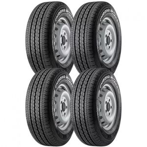 Pneu Aro 16 Pirelli Chrono 215/75 R16c 113r 4 Unidades Preto