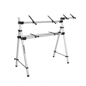 Rack Suporte Profissional Titanium Ty215 Bem P/ 2 Teclados + Suporte De Notebook