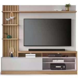 Estante Home Para Tv 65" Maceio Freijo Off White Clb Freijo