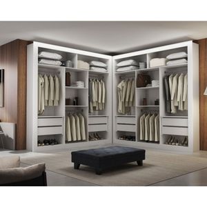 Closet Berlim Premium 8 Gavetas Convencional Rufato Branco