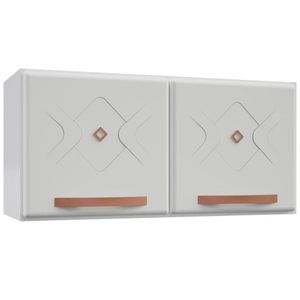 Armário De Cozinha Aço Aéreo Telasul Mirage New Branco