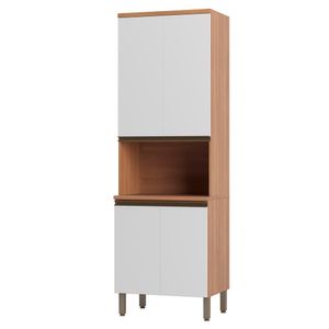 Paneleiro Bárbara 70cm Para Micro 4 Portas Freijó E Branco