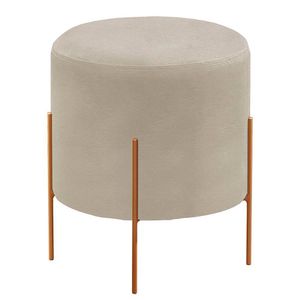 Puff Banqueta Castellar Móbile Odim Luxo Off White
