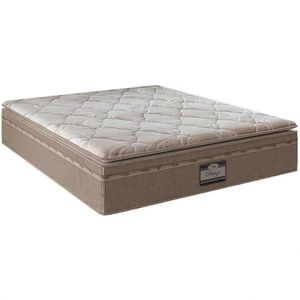 Colchão Queen Size Potenza Platinun Com Molas Lfk E Revestimento Em Tecido Malha 34x158x198cm Portobel Bege