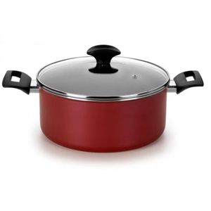Caçarola Amora Multiflon Com Antiaderente De Alumínio 22cm Vermelho