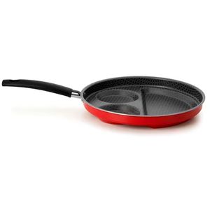 Frigideira Multiflon Breakfast Antiaderente Ultra 7 Vermelha 27 Cm Vermelho
