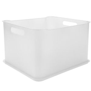Cesta Fit Ultra Coza Com Alça 10822/0001 Em Polipropileno - 38cm Transparente