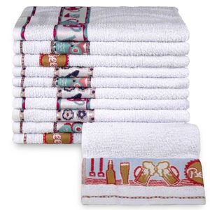 Kit 4 Panos De Prato Atoalhado Premium - Central Toalhas