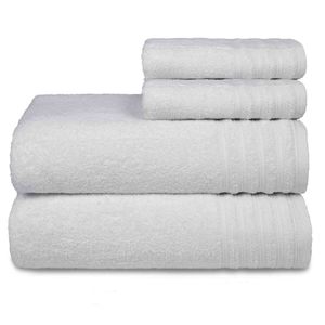Jogo De Toalha Gigante Fio Penteado 4 Peças - Twist - Branco