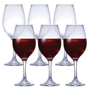 Conjunto De Taças Para Vinho Ruvolo One 385ml 6 Peças Transparente