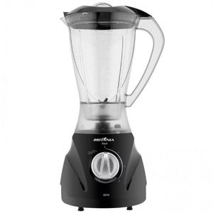 Liquidificador Britânia Black 600w Com 3 Velocidades Preto 110v